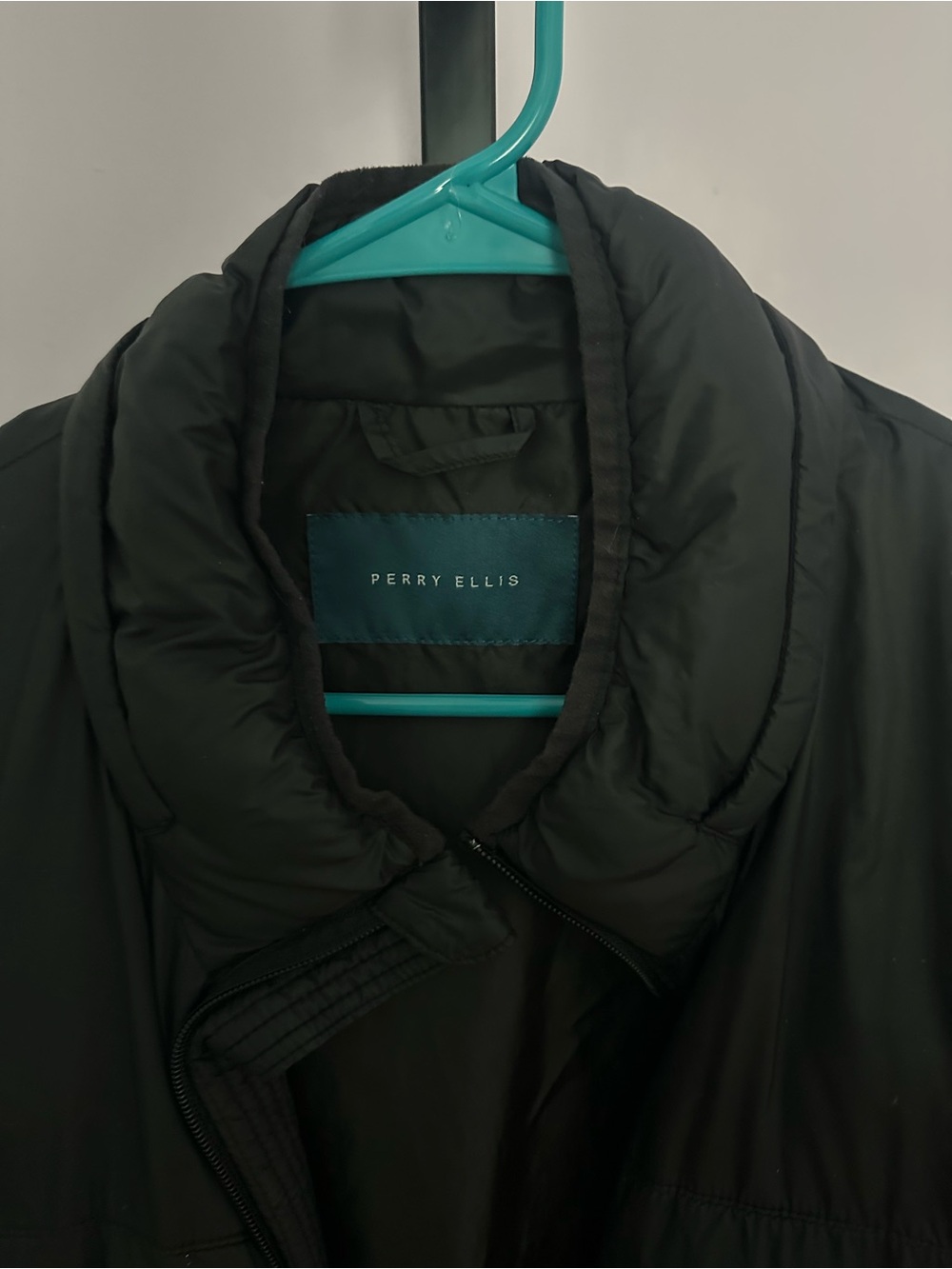 Perry Ellis Black Quilted Puffer Jacket